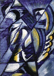 Azul sobre estaño de Olga Rozanova